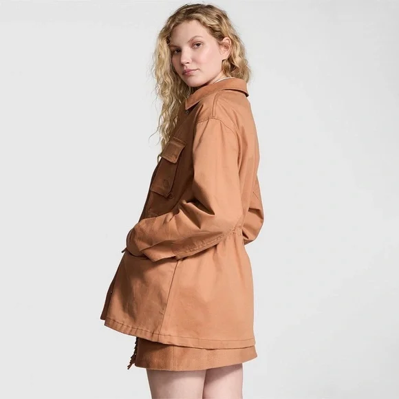 PINK • Victoria’s Secret Toffee Cargo Utility Jacket - Picture 3 of 5